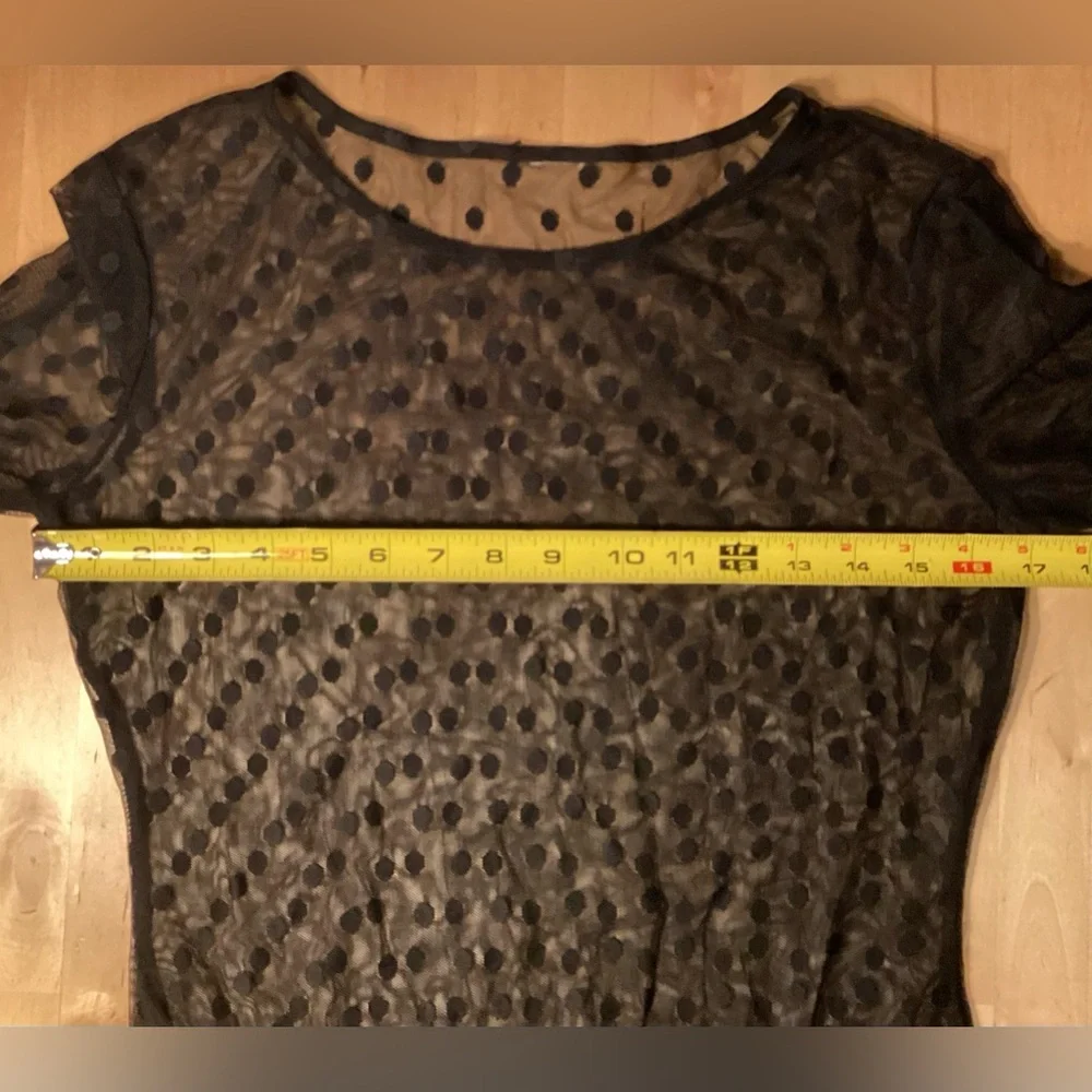 Bodysuit mesh polka dot long sleeve - Picture 10 of 12